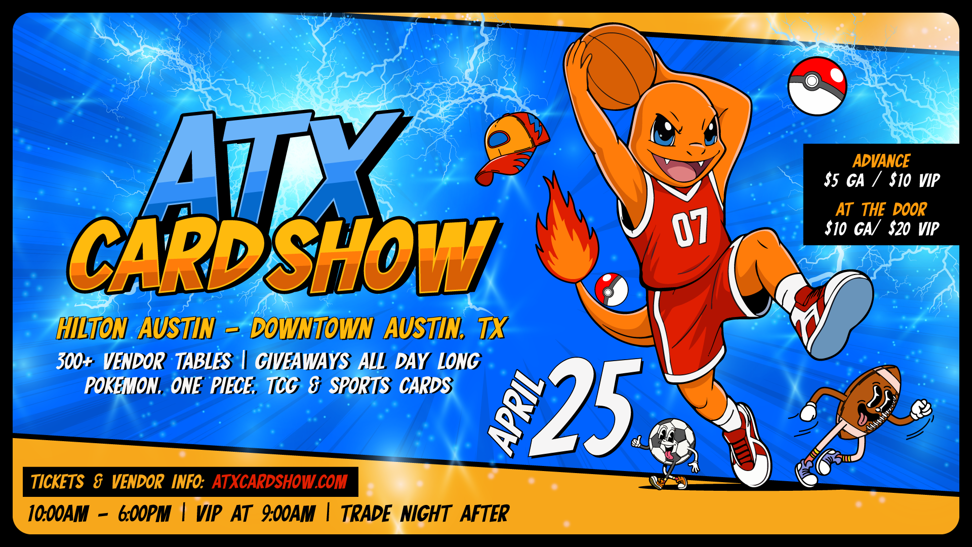 ATX Card Show in Austin this June: Pokemon, One Piece, TCG, and Sports Cards